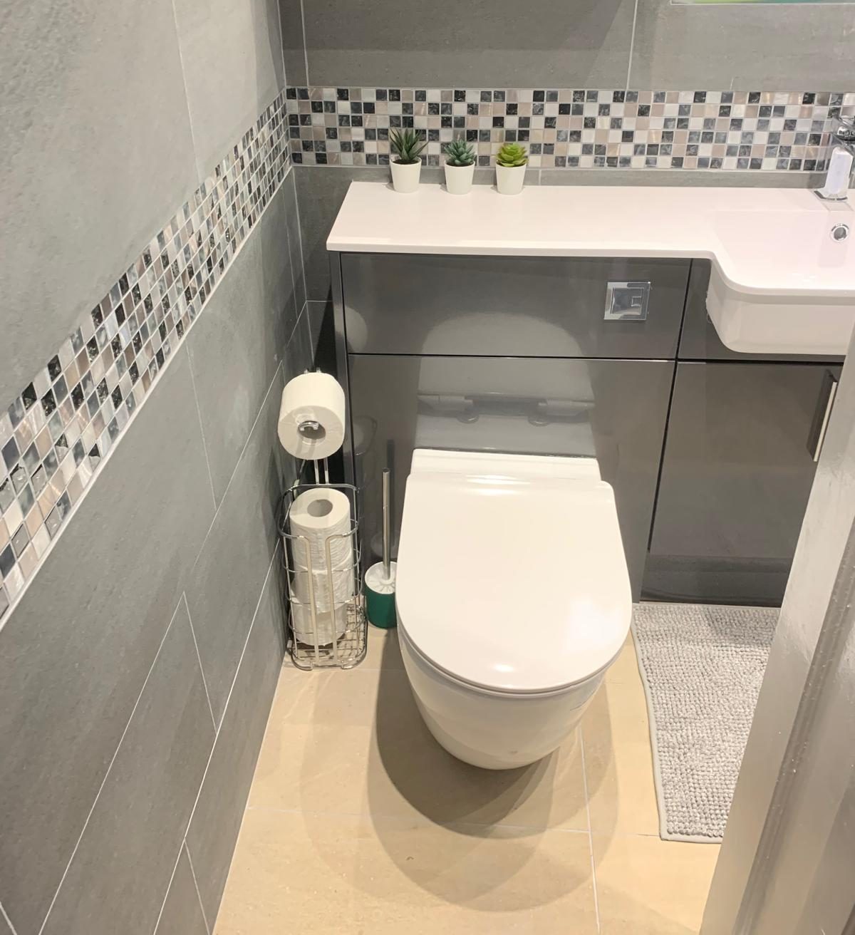 Fresh family bathroom with concealed cistern